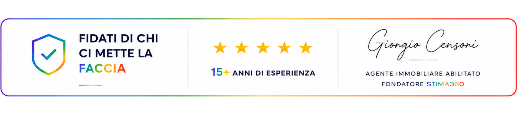 Fidati di chi ci mette la faccia - Giorgio Censori Stima360